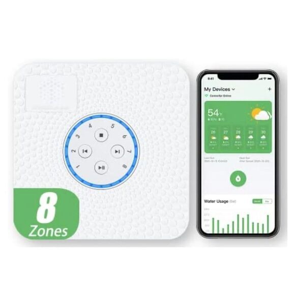 Smart Wifi Sprinkler Controller 8 zone Automatic Remote Wifi Irrigation Control - Picture 1 of 8